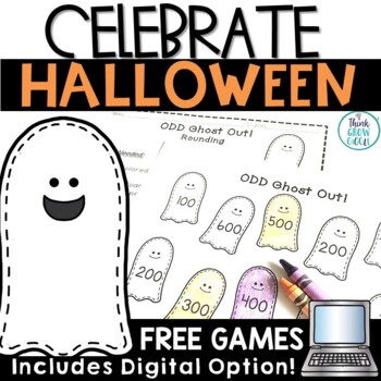 Preview of Halloween Math Games Centers for October