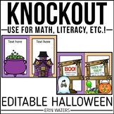 Halloween Math Games - Halloween Knockout - Editable