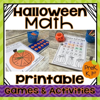 Halloween Math Games & Printable Activities Kindergarten, 1St Grade, Prek