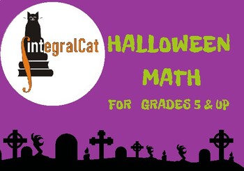 Preview of FREE PDF Presentation Halloween Math Grades 5 & up.  Logic, Cryptarithms