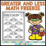 Halloween Math Greater and Less Than Freebie | Distance Learning