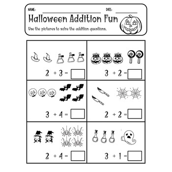Halloween Math , Halloween Addition With Picture Fun FREE!! by ...