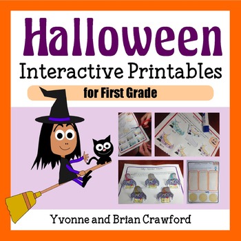 Preview of Halloween Math Interactive Printables First Grade | Math Enrichment