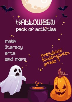 Preview of Halloween Math - Language Arts  - Mini book - Masks - PRINTABLE