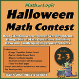 Halloween Math & Logic Contest for Grades 2-3