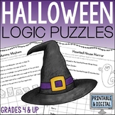 Halloween Math Logic Puzzles for Grades 4 and up