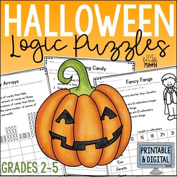Preview of Halloween Math Logic Puzzles - Early Finisher Enrichment Activities
