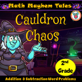 Halloween Math Mayhem Tales: 2nd Grade - Addition & Subtra