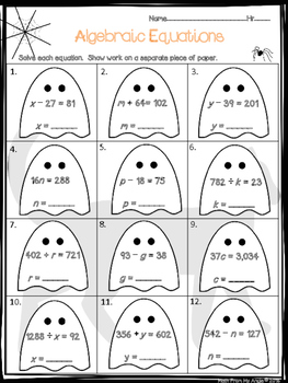 halloween math mix up 6th grade by math from my angle tpt