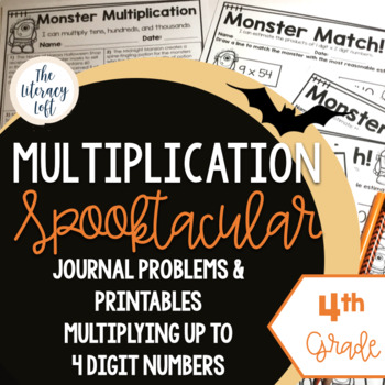 Preview of Halloween Math {Multiplication for 4th Grade}