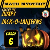 Halloween Math Mystery 6th Grade Math Review - Jumpy Jack-