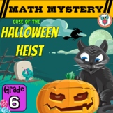 Halloween Math Mystery Activity - 6th Grade Math Printable