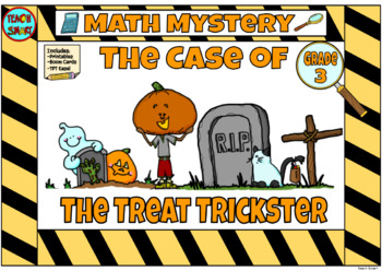 Preview of Halloween Math Mystery Grade 3