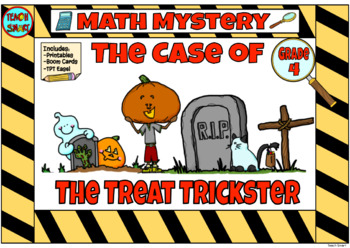 Preview of Halloween Math Mystery Grade 4