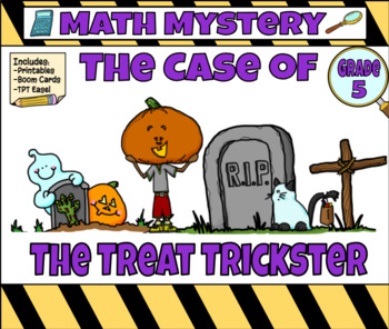 Preview of Halloween Math Mystery Grade 5