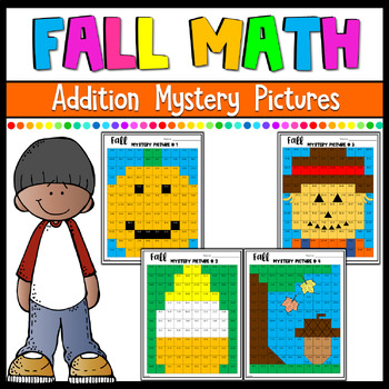 Halloween Math Mystery Pictures- Addition by Joyful 4th | TpT