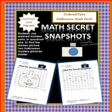 Halloween Math Mystery Pictures Ordered Pairs Quadrant One