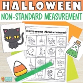 Halloween Math Nonstandard Measurement Task Cards Center Activity