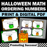 2nd Grade Halloween Math Activities Place Value Game Order