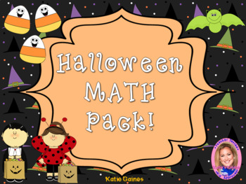 Preview of Halloween Math Pack- Addition, Subtraction, Time GALORE!
