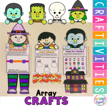 Preview of Halloween Math Printable Crafts Arrays