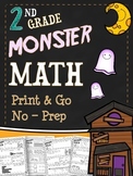 Halloween Math Printables - Second Grade