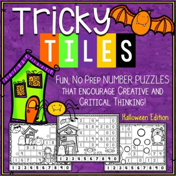 Preview of Halloween Math Problem Solving | Halloween Math Puzzles