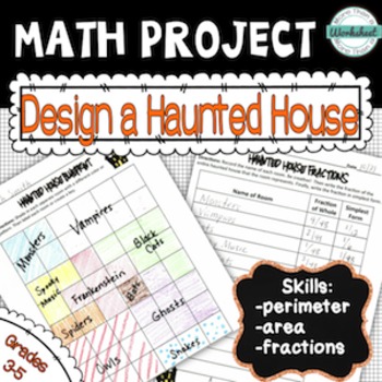 Preview of Halloween Math Project--Design a Haunted House