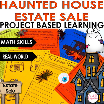 Preview of Halloween Math Project Haunted House Estate - October Project Based Learning
