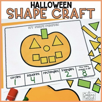 Preview of Halloween Math | Pumpkin Shape Math Craft | Pumpkin Craft