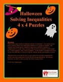 Halloween Math Puzzle - Solving Inequalities