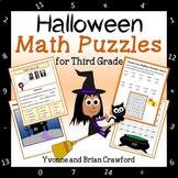 Halloween Math Puzzles - 3rd Grade | Math Facts | Math Ski