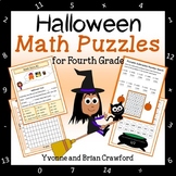 Halloween Math Puzzles - 4th Grade | Math Facts | Math Ski