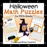 Halloween Math Puzzles - 5th Grade | Math Facts | Math Ski