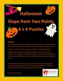 Halloween Math Puzzles - Calculating Slope Given Two Points