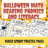50+ Halloween Math Reading Phonics and Literacy Kindergart