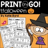 Halloween Math Reading Phonics and Literacy NO PREP printa
