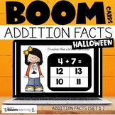 Halloween Math Review Addition Facts to 20 Set 1 Boom Card