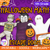 Halloween Math Review Escape Room 4th Grade Multiply Divid