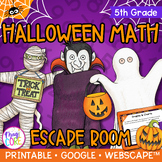 Halloween Math Review Escape Room & Webscape™ Digital Acti