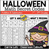 Halloween Math Secret Codes Addition & Subtraction