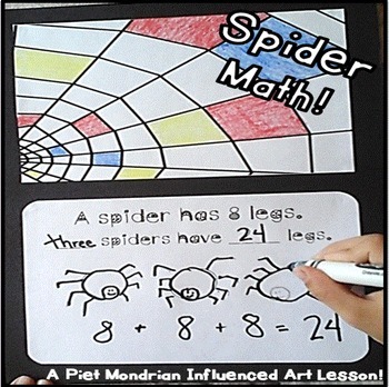 Preview of Math Spider Craft Addition Summer Activities Math End of Year Bulletin Boards