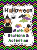 Halloween Math Centers Stations Activities for Measurement