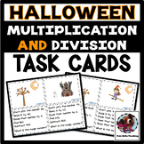 Halloween Problem Solving ⎮Multiplication and Division Task Cards
