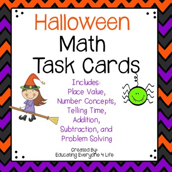 Halloween Math Activities by Educating Everyone 4 Life | TpT