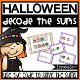 Halloween Math Task Cards Decode the Sums