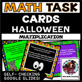 Halloween Math Task Cards Google Classroom Ready!