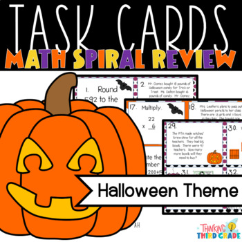 Preview of Halloween Math Task Cards | Printables | Math Centers, Math Activities