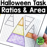 Halloween Math Task with Ratios, Proportions, and Area of 