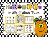Halloween Math Tub Stations